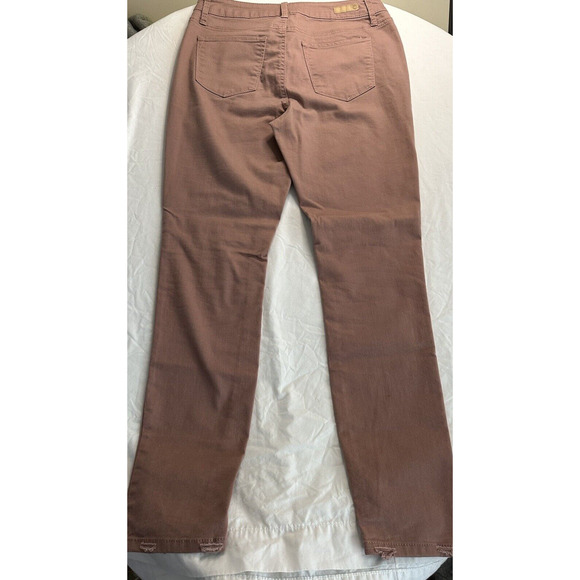 True Craft Jeans Mid Rise Skinny Women's Size 11 Rose Color Distressed - Picture 12 of 12